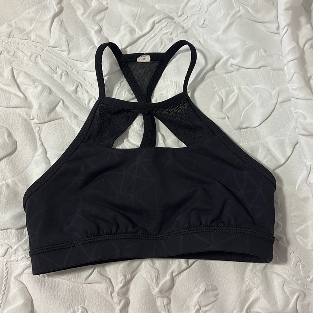 Size 2 black lululemon bra